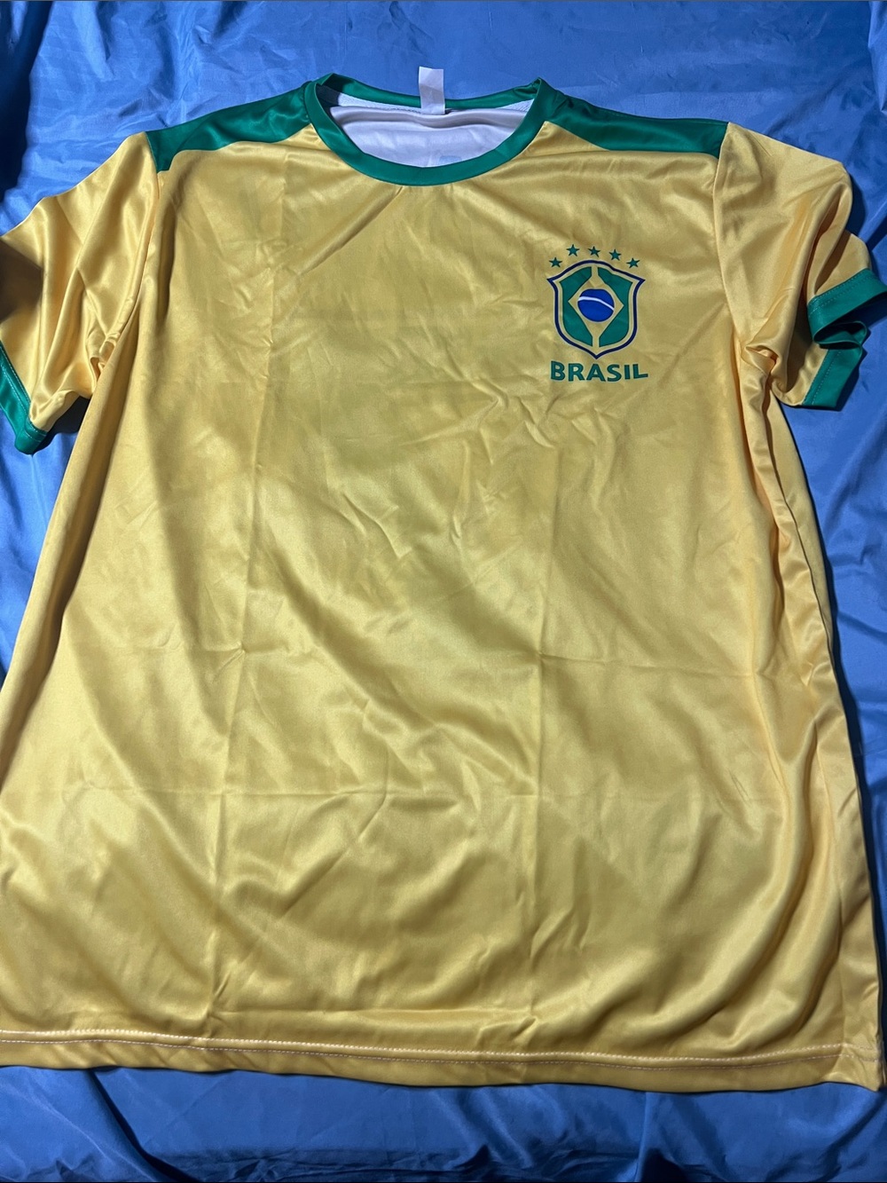 Brasil Youth Soccer Jersey - Yellow & Green (nwot)